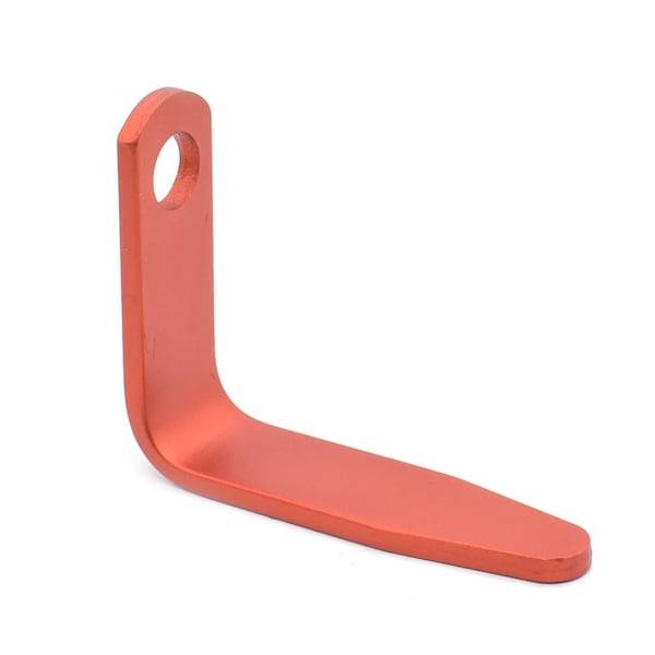 Superior Parts 'L' Shaped Rafter Hook Aluminum for Nail Guns with 1/4 Inch NPT Air Fitting SMALL - Red GH5-RED - main